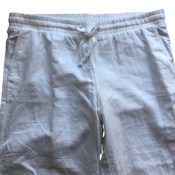 Amazon Essentials Womens Tanjay Linen Cotton Blend Straight Leg Pants White XL - Picture 3 of 9